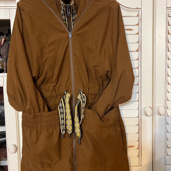 Free People Double Zipper 3/4 Length Jacket Sz S - Picture 9 of 14